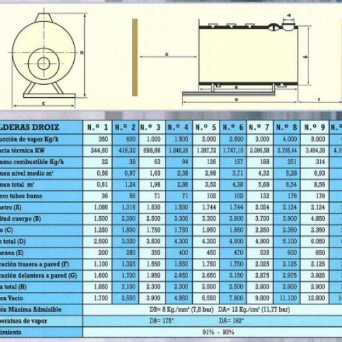 CALDERA MODELO DB FICHA